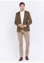 Veste business slim fit Charles Le Golf _ Brun faux uni _ 36 - Brun