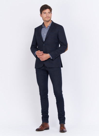 Veste slim fit à carreaux Charles Le Golf
