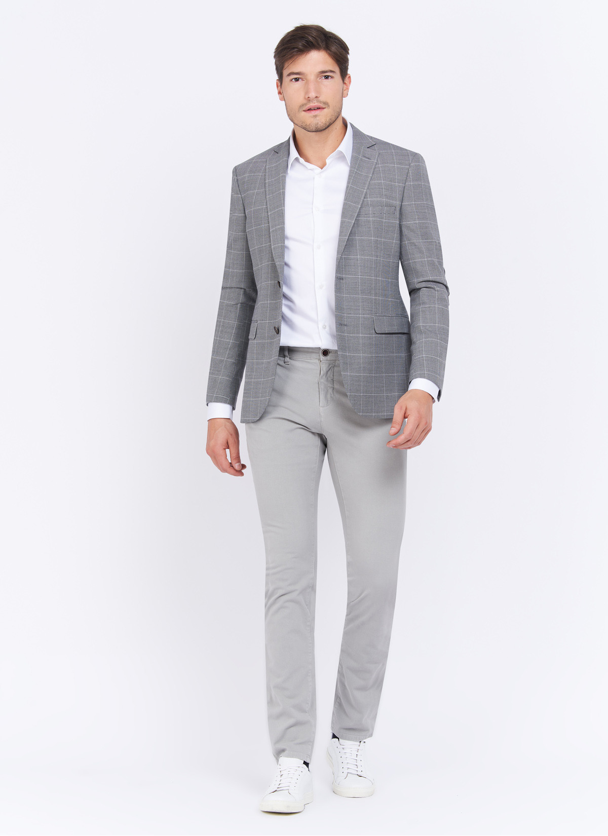 Veste slim fit à carreaux Charles Le Golf