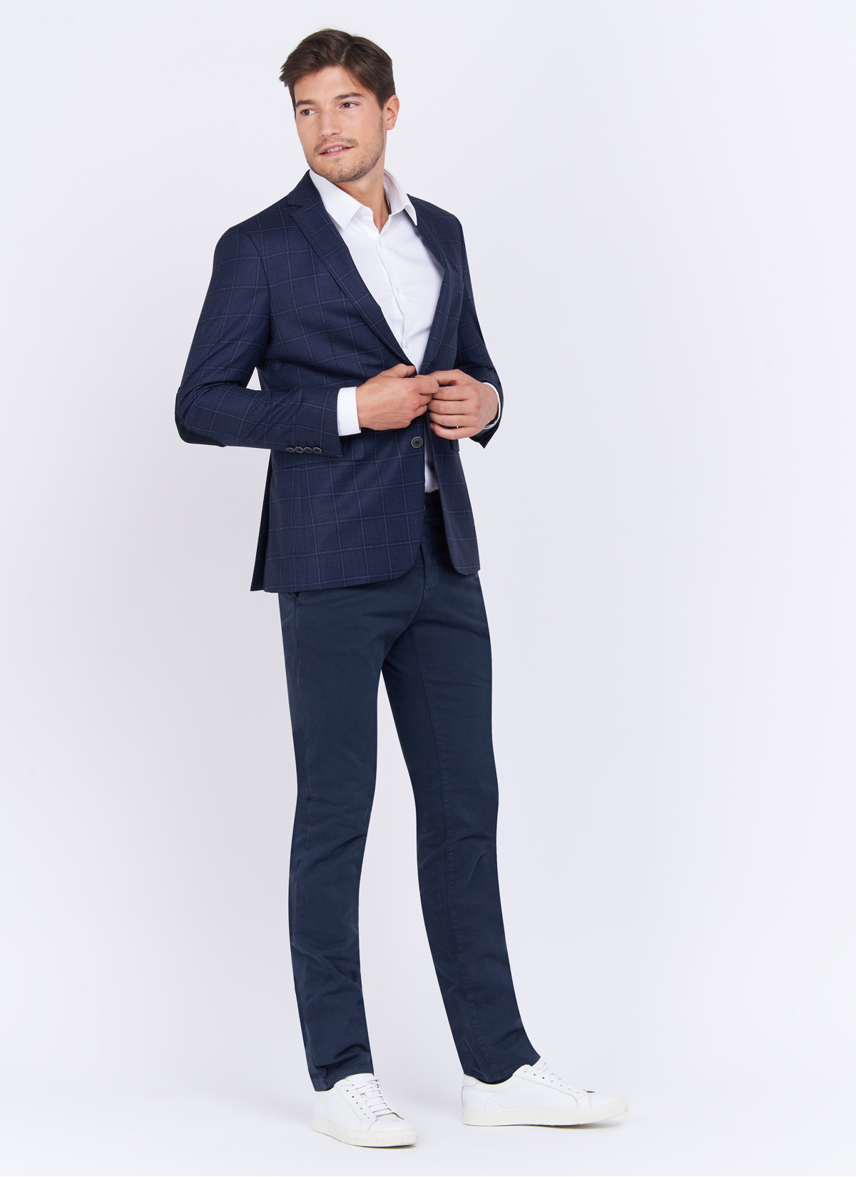 Slim fit checked jacket by Charles Le Golf