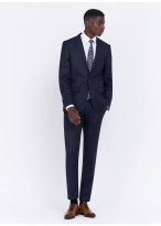 Costume slim fit Charles Le Golf _ Bleu marine faux uni _ 88 - Bleu marine