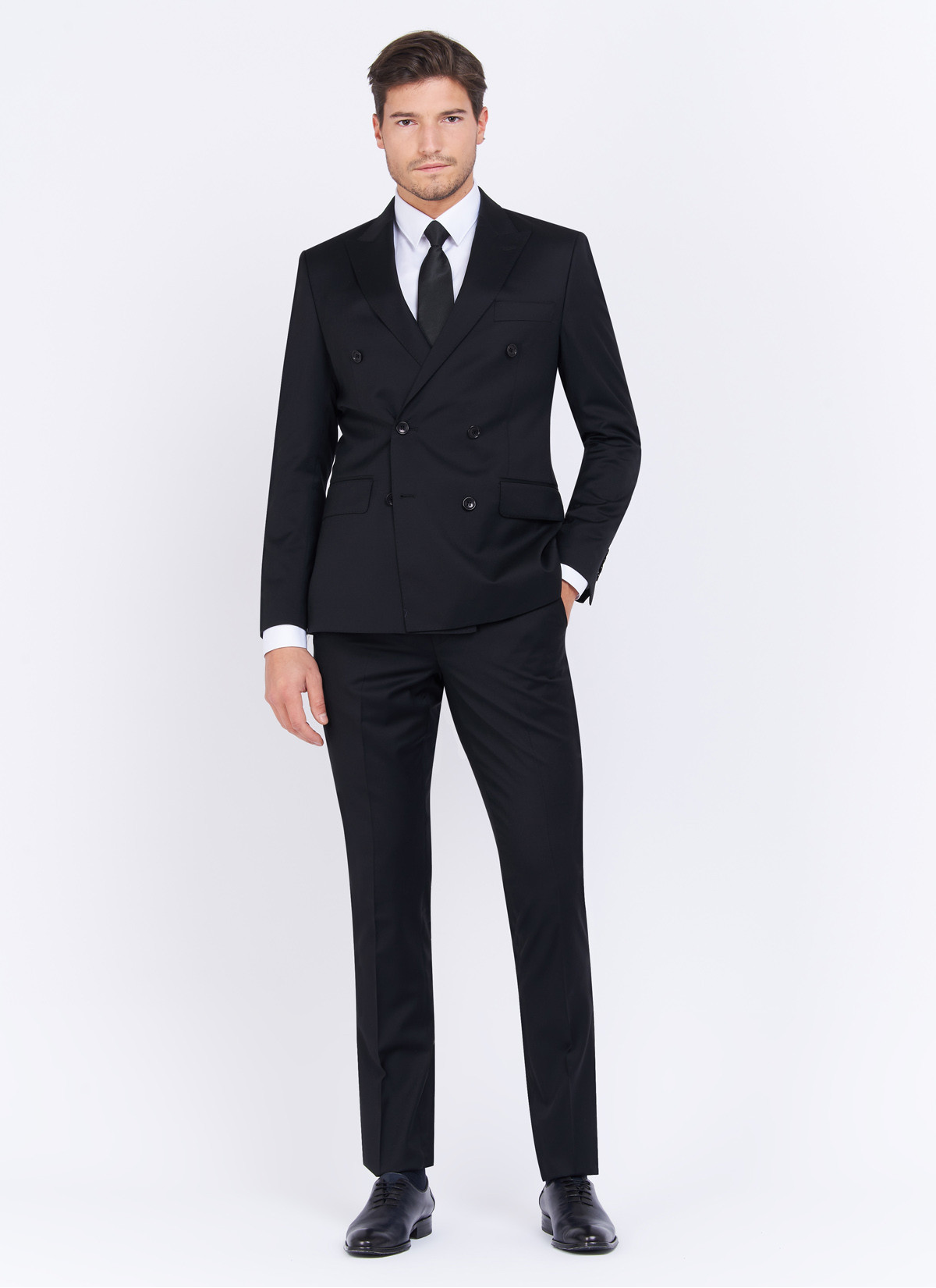 Wool double breasted suit by Charles Le Golf