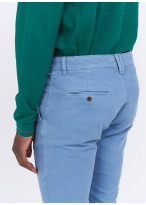Pantalon chino piqué coton slim fit Charles Le Golf _ Bleu ciel faux uni _ 81 - Bleu ciel