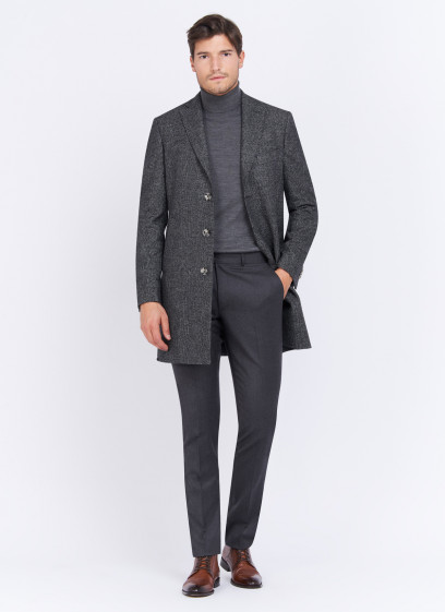 Manteau Charles Le Golf _ Gris foncé faux uni _ 23 - Gris foncé