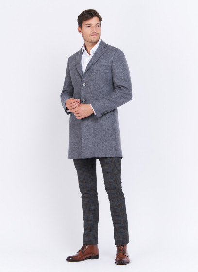 Manteau Charles Le Golf _ Gris moyen texturé _ 22 - Gris moyen