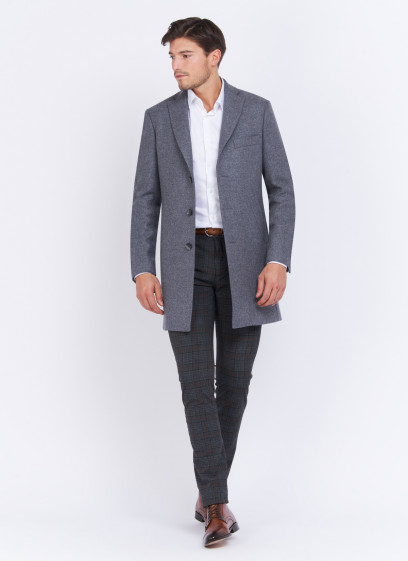 Manteau Charles Le Golf _ Gris moyen texturé _ 22 - Gris moyen