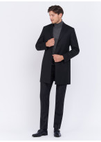 Manteau Charles Le Golf _ Noir faux uni _ 01 - Noir