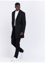 Manteau Charles Le Golf _ Noir à rayures _ 01 - Noir