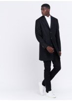 Manteau Charles Le Golf _ Noir à rayures _ 01 - Noir