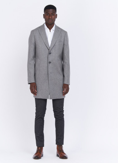 Manteau Charles Le Golf _ Gris perle texturé _ 21 - Gris perle