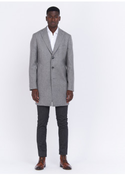 Manteau Charles Le Golf _ Gris perle texturé _ 21 - Gris perle