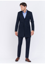 Manteau en cachemire Charles Le Golf _ Bleu marine uni _ 88 - Bleu marine