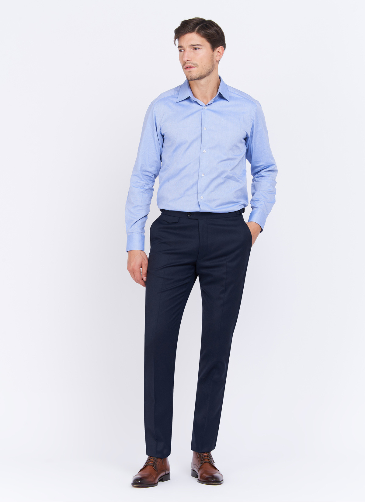 Pantalon slim fit en laine Charles Le Golf