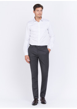 Pantalon slim fit en laine Charles Le Golf _ Gris foncé _ 23 - Gris foncé
