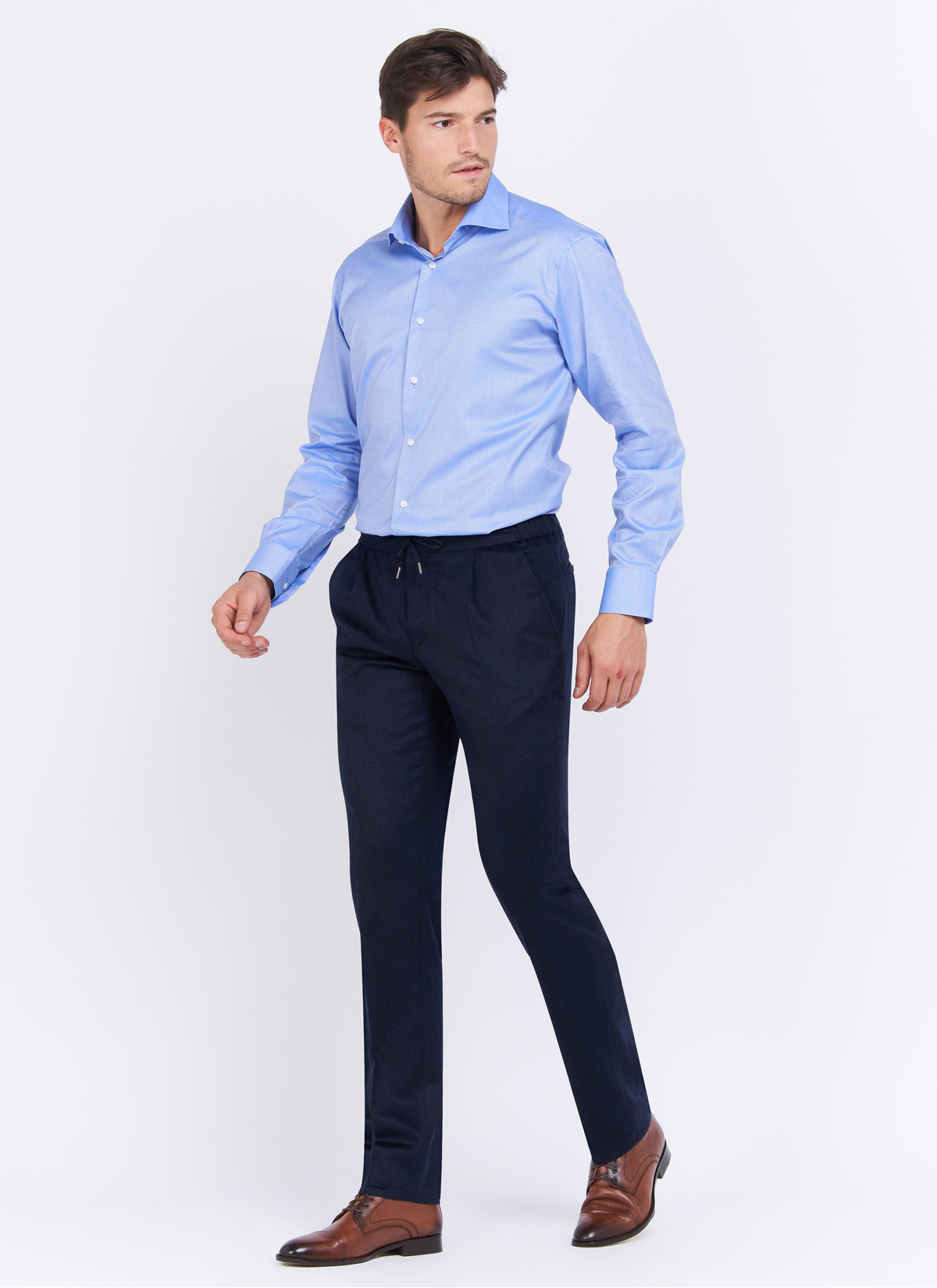 Pantalon slim fit en cachemire Charles Le Golf