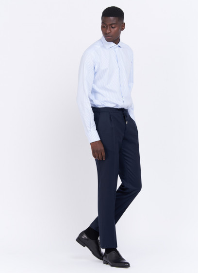 Pantalon slim fit en laine Charles Le Golf