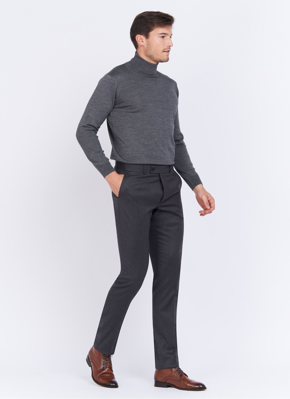Pantalon slim fit en laine Charles Le Golf