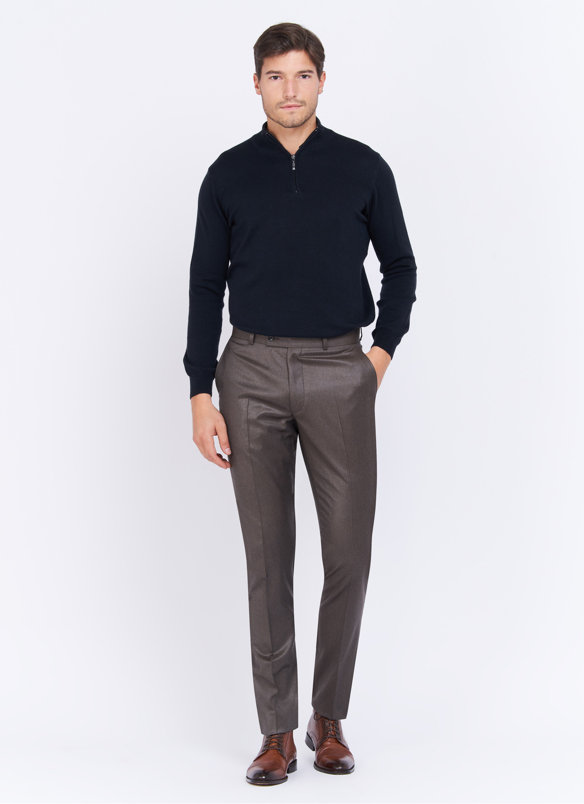 Pantalon slim fit en laine Charles Le Golf