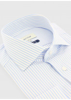 Chemise regular fit à rayures Charles Le Golf _ Bleu pastel à rayures _ 80 - Bleu Pastel