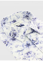 Chemise slim fit à motifs Charles Le Golf _ Blanc à fleurs _ 10 - Blanc