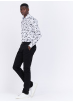 Regular fit shirt with patterns by Charles Le Golf _ White with flowers _ 10 - White