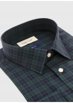 Chemise slim fit à carreaux Charles Le Golf _ Bleu marine à carreaux _ 88 - Bleu marine