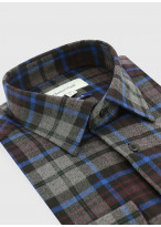 Chemise regular fit à carreaux Charles Le Golf _ Gris foncé à carreaux _ 23 - Gris foncé