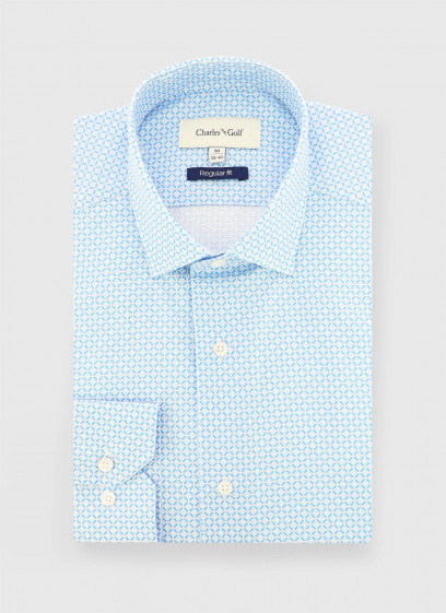 Chemise regular fit à motif géométrique Charles Le Golf