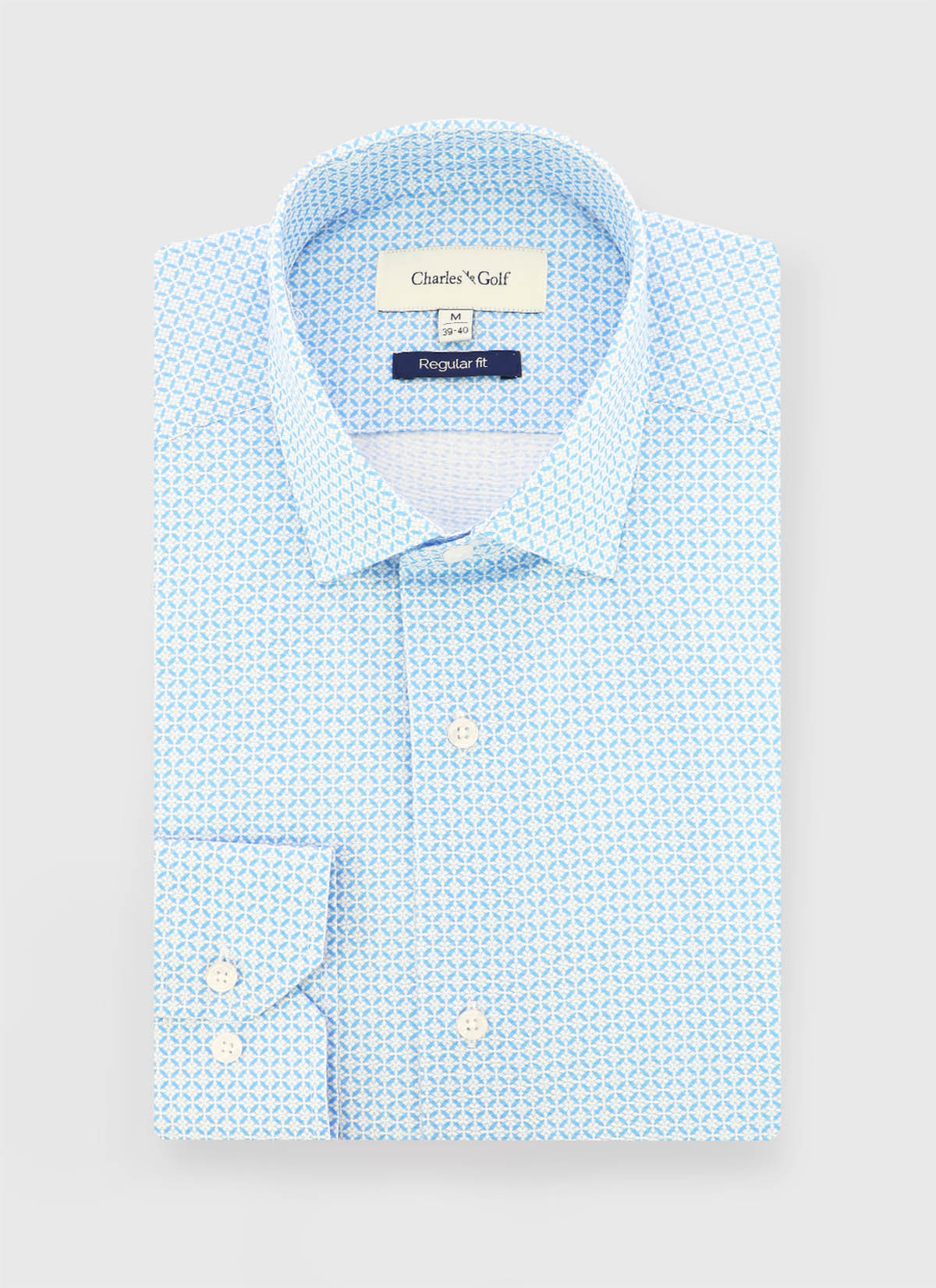 Chemise regular fit à motif géométrique Charles Le Golf