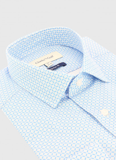 Chemise regular fit à motif géométrique Charles Le Golf