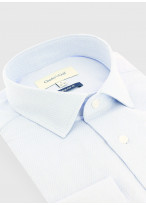 Chemise regular fit texturée Charles Le Golf _ Bleu pastel à motifs graphiques _ 80 - Bleu Pastel