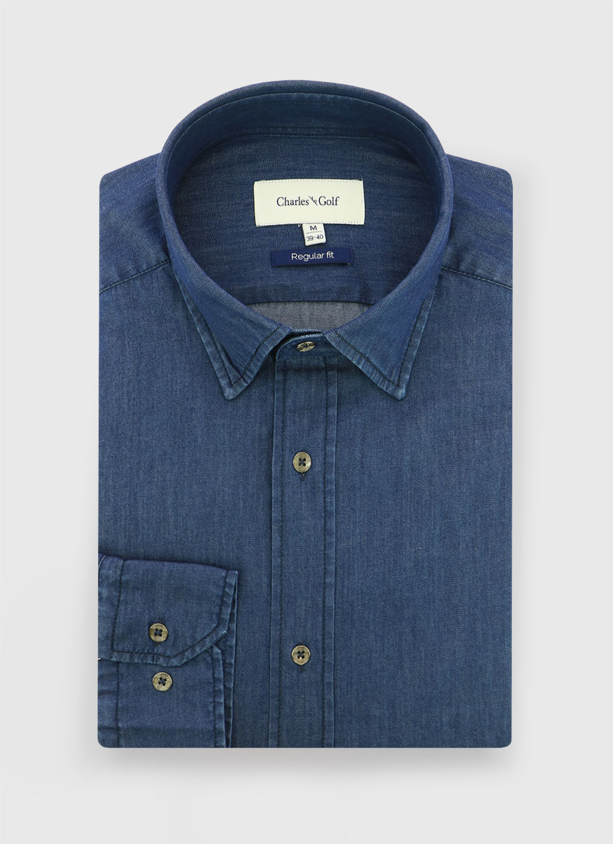 Chemise regular fit en jean Charles Le Golf