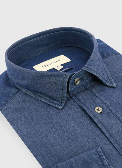 Chemise regular fit en jean Charles Le Golf