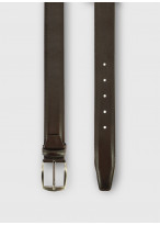 Ceinture en cuir Charles Le Golf _ Café uni _ 37 - Café