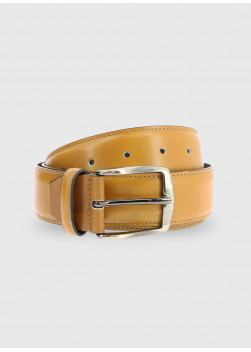 Ceinture en cuir Charles Le Golf _ Brun uni _ 36 - Brun