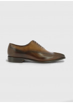 Richelieu en cuir Charles Le Golf _ Brun faux uni _ 36 - Brun