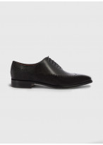 Richelieu en cuir Charles Le Golf _ Noir uni _ 01 - Noir