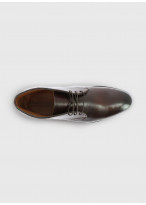 Bottines en cuir Charles Le Golf _ Café faux uni _ 37 - Café