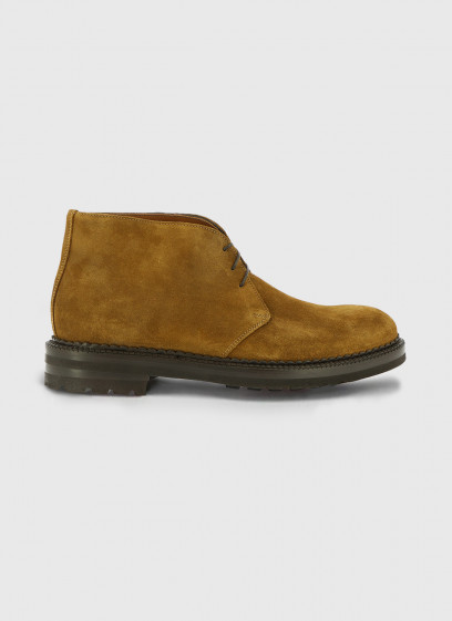 Bottines en daim Charles Le Golf _ Tabac texturé _ 33 - Tabac