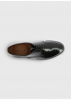 Derby en cuir Charles Le Golf _ Noir uni _ 01 - Noir