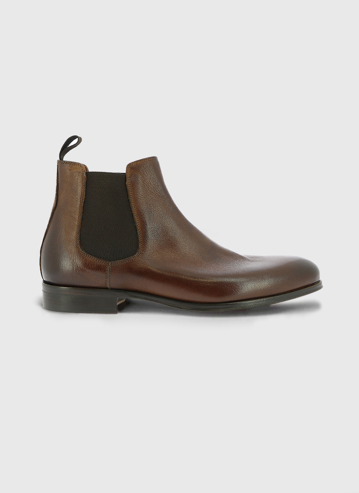 Bottines Chelsea en cuir Charles Le Golf _ Brun faux uni _ 36 - Brun