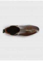 Bottines Chelsea en cuir Charles Le Golf _ Brun faux uni _ 36 - Brun