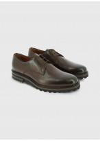 Derby en cuir Charles Le Golf _ Brun faux uni _ 36 - Brun