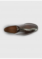 Derby en cuir Charles Le Golf _ Brun faux uni _ 36 - Brun