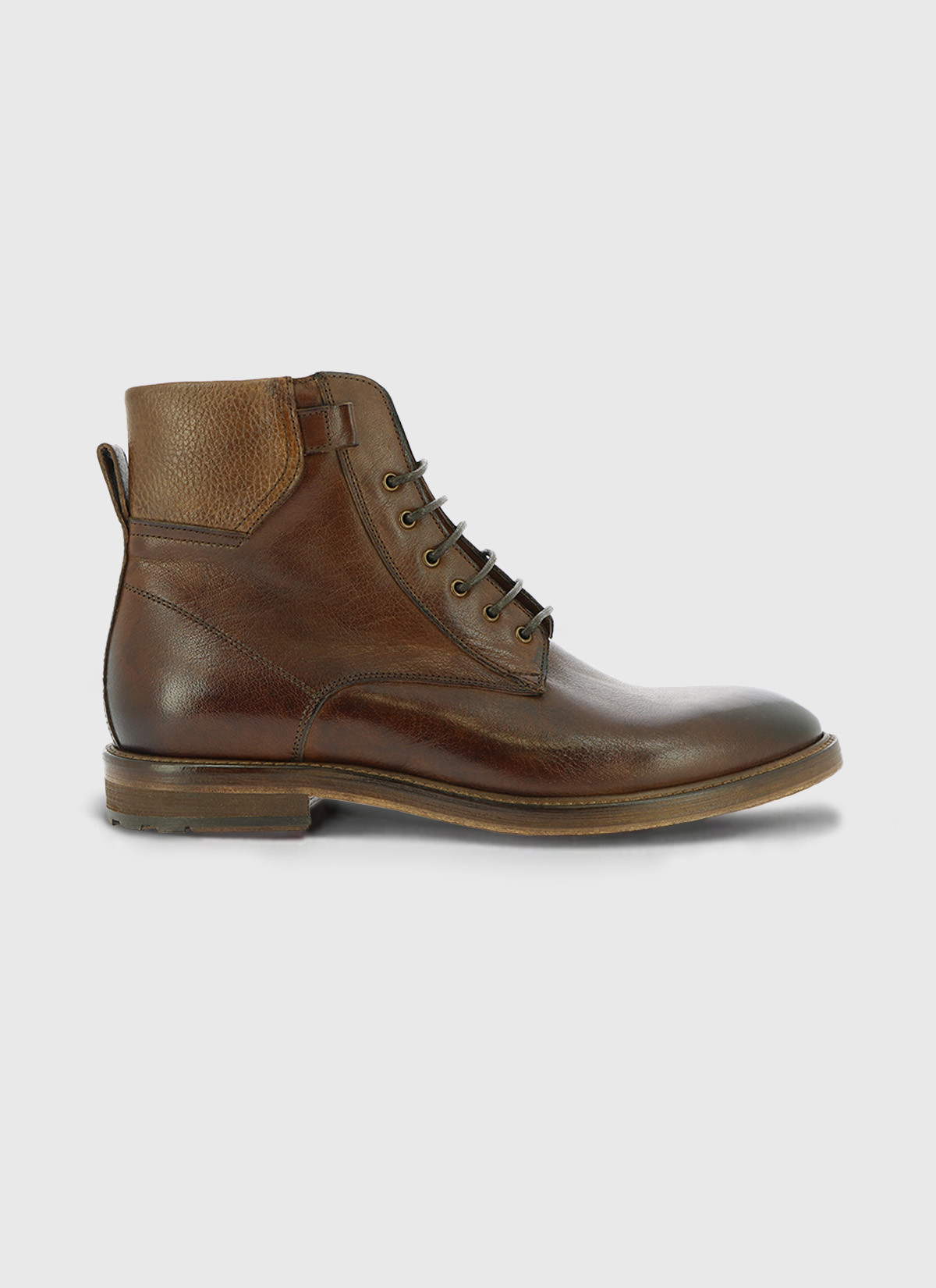 Bottines en cuir Charles Le Golf _ Brun faux uni _ 36 - Brun