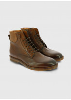 Bottines en cuir Charles Le Golf _ Brun faux uni _ 36 - Brun
