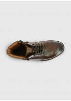 Bottines en cuir Charles Le Golf _ Brun faux uni _ 36 - Brun
