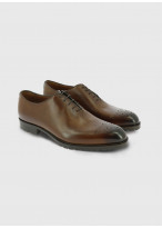 Richelieu en cuir Charles Le Golf _ Brun faux uni _ 36 - Brun