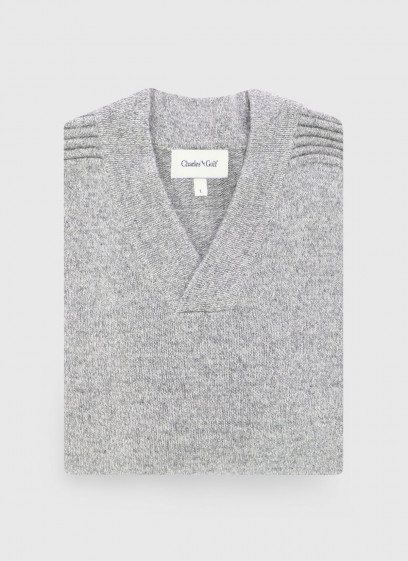 Pull col V en laine Charles Le Golf