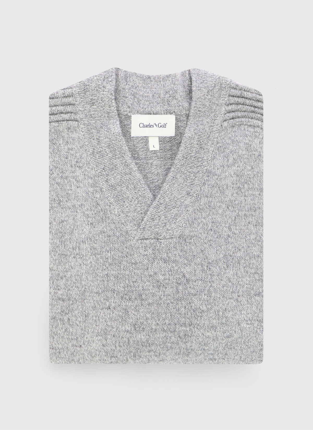 Wool V-neck pullover by Charles Le Golf